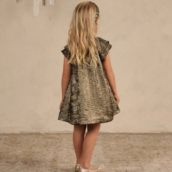 NORALEE Isabella Dress Gold toddler girl - Picture 4 of 6